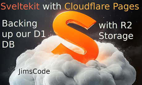 Image of Svelte's S logo perched ontop of a cloudflare cloud