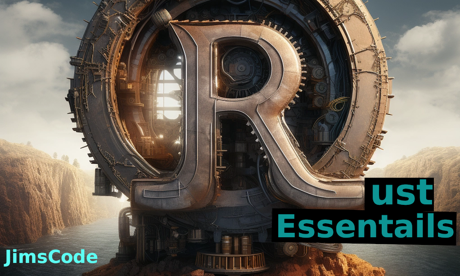 Image of R inside a cog, to signify this is a rust programming tutorial.